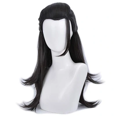 Afbeelding van HIROAKIYA Suguru Geto Wig, Jujutsu Kaisen Cosplay Wig with Cap, Length approx.60cm