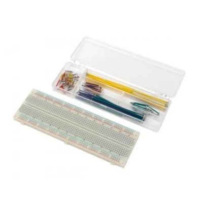 Afbeelding van Soldeerloze Breadboard 830 Insteekpunten + Draadbruggen 140 St