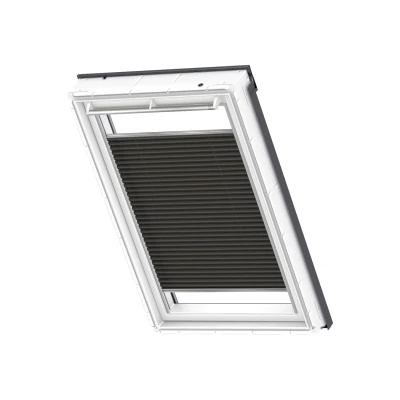 Afbeelding van VELUX Origineel Verduisterend Plisségordijn (FHC), Zilveren Kozijn, C02, Black