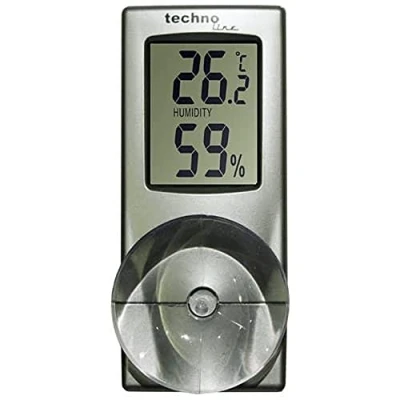 Afbeelding van Technoline raamthermometer WS 725 met temperatuur en vochtigheidsaanduiding