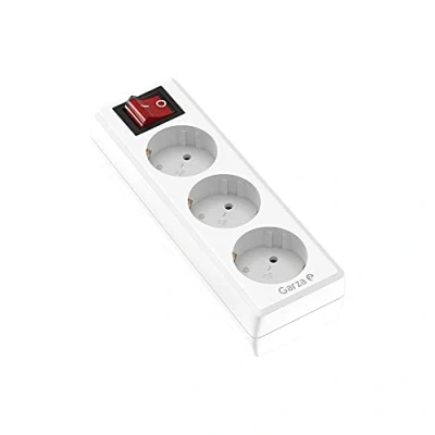 Afbeelding van Garza Reiher 420026 Power Base los, 6 Schuko stopcontacten, met schakelaar, kleur, wit, medium (zonder kabel)