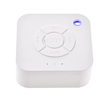 Afbeelding van Loupsiy Slaap geluid witte ruis machine USB oplaadbare met 9 kalmerende auto off timer voor slapen en ontspanning baby volwassen kantoor reizen