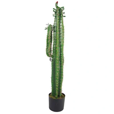 Afbeelding van Leaf Design UK Kunstmatige Cactus in Zwarte Pot, 110cm