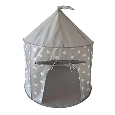 Afbeelding van knorr® speelgoed Speeltent Grijs white stars