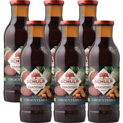Afbeelding van Schulp Groentemix Puur Krachtsap Biologisch 6 x 0,75 liter