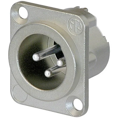 Afbeelding van Neutrik NC3MD LX XLR connector Flensstekker, contacten recht Aantal polen: 3 Zilver 1 stuk(s)