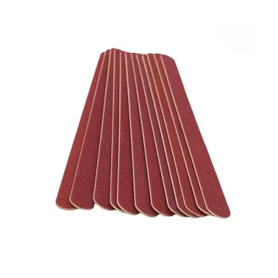 Afbeelding van GOOD STUFF Professionele nagelvijlen van hout en schuurpapier verpakking 25 stuks manicurevijlen 13 x 1 cm. Ideaal voor alle soorten nagels. Dubbelzijdig schuurvlak.