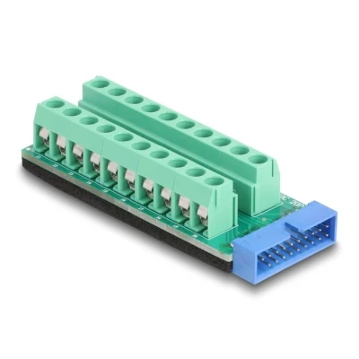 Afbeelding van Delock USB Pfostenstecker zu Terminalblock Adapter 20 Pin HQ product