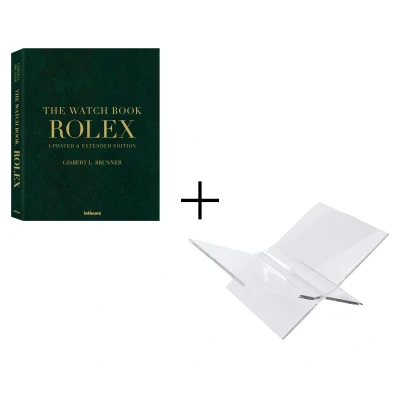 Afbeelding van The Watch Book ROLEX, 3rd Updated &amp; Extended Edition + Boekenstandaard Transparant Tafelboek Plexiglas Boekenhouder teNeues