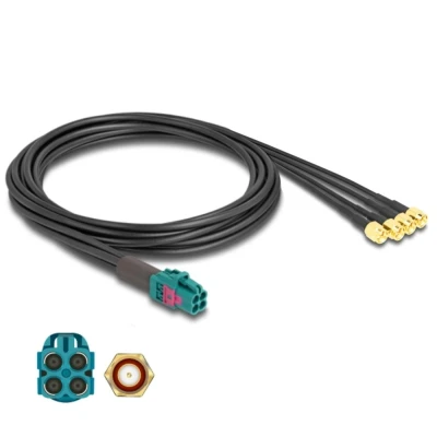 Afbeelding van Delock Kabel Mini FAKRA Z Buchse quad zu 4 x SMA Stecker A Typ HQ pr