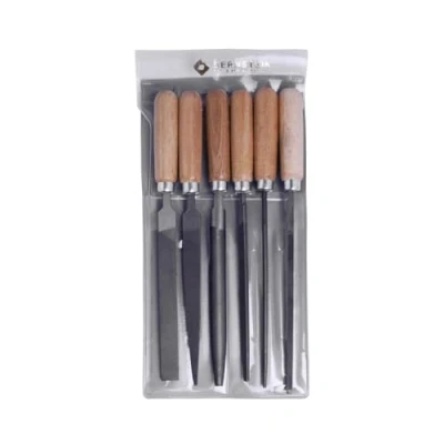 Afbeelding van Bernstein Tools for Electronics 5 240 Set sleutelvijlen met houten heft in etui 6 dlg. Lengte 100 mm 1 stuk(s)