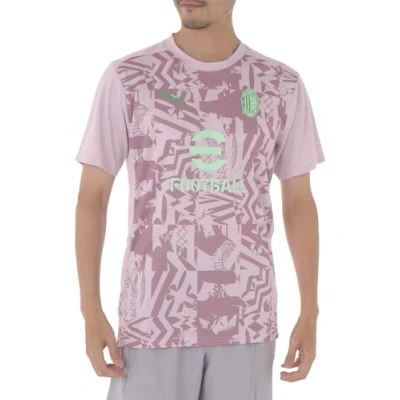 Afbeelding van Puma AC Milan Prematch Sport Tshirt, Heren, Maat: Medium, Grape mist
