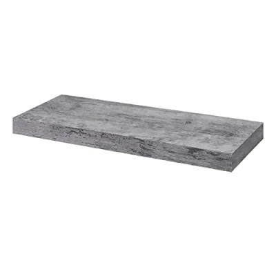 Afbeelding van WOLTU RG9372grei Wandplank, boekenplank, zwevende plank, hout, 40 x 22,9 3,8 cm, grijs, eiken, voor kantoor, woonkamer, slaapkamer, keuken