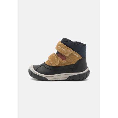 Afbeelding van Geox OMAR BOY WPF Snowboots voor kinderen, Maat: 21, Black/curry Leer en textiel