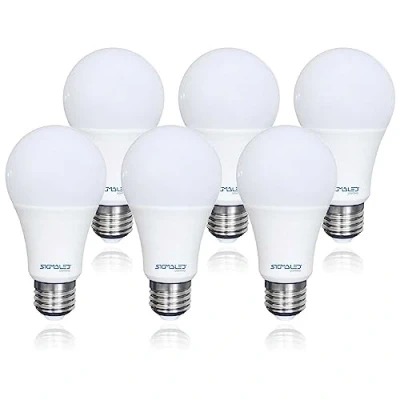 Afbeelding van SIGMALED LIGHTING E27 LED lamp 10W (gelijk aan 70W) Warm wit licht (2800K) 950 lumen Vorige Energieklasse A+ A60 gloeilamp Verpakking van 6