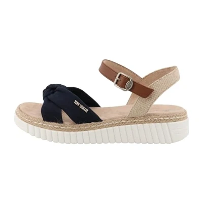 Afbeelding van Tom Tailor Damessandalen 9590350001, marineblauw, 38 EU, Donkerblauw, EU