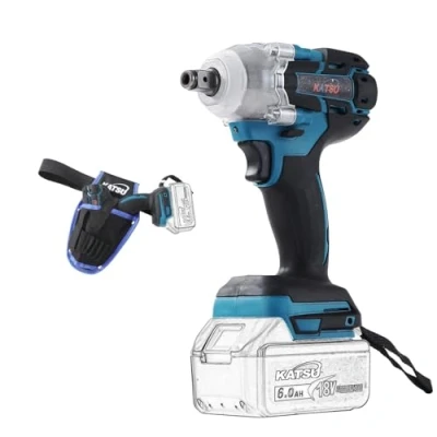 Afbeelding van Katsu 102478 Fit BAT slagmoersleutel, borstelloze 21 V, 1/2 inch, 400 Nm, motor, met draagtas en 2 adapters, zonder accu oplader