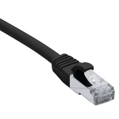Afbeelding van Netwerkkabel RJ45 CAT 6A F/UTP LSOH SNG zwart 1.5 m