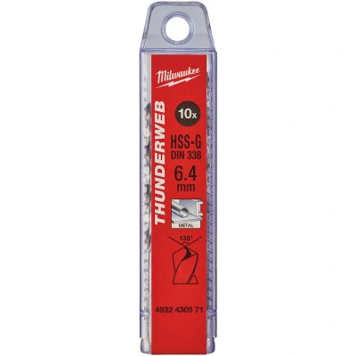 Afbeelding van Metaalboor Hss G Thunderweb 6,4 X 101 Mm (10 Stuks)