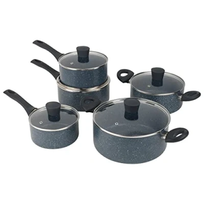 Afbeelding van Russell Hobbs 5 delige PanSet non stick bevat deksels Induction geschikt aluminium