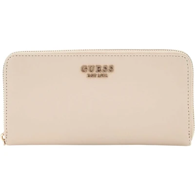 Afbeelding van GUESS Portemonnee Laurel SLG Zip Around Wallet Bone Lichtgrijs