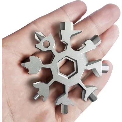 Afbeelding van CHPN Multi tool 18 in 1 Flessenopener Schroevendraaier Survivaltool Kampeertool Gadget Sleutelhanger Cadeau 6CM