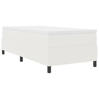 Afbeelding van vidaXL Crème Hout, Metaal 80 x 200 cm Houten Bedframe