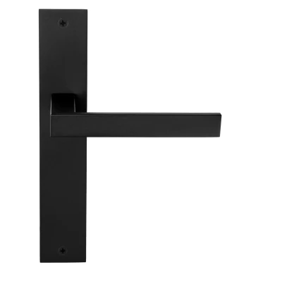 Afbeelding van Formani Deurkruk SQUARE LSQ2 P236SFC ongeveerd op schild blind mat zwart