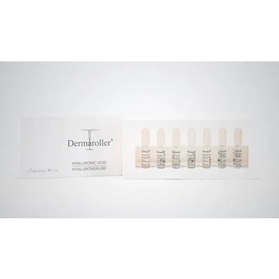 Afbeelding van Dermaroller Hyaluronzuur ampullen hyaluronserum voor gezicht anti aging de regeneratie van collageen hooggedoseerd hyaluron intesieve vocht en stralende huid 7 x 1,5 ml