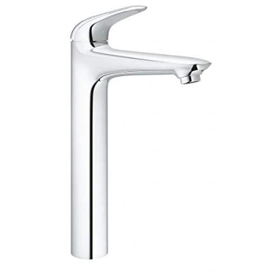 Afbeelding van Grohe wave new wastafelmengkraan xl size po waste eengreeps 1 gats 334mm hoogte 175mm uitloop vast chroom 23585001
