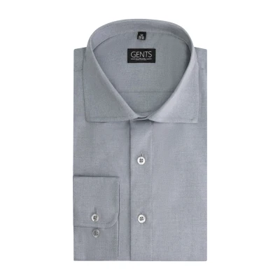 Afbeelding van Gents Slimfit bamboe lichtgrijs Maat XL