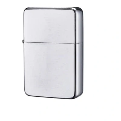 Afbeelding van blntackle76 Stormaansteker Aansteker Zakaansteker Benzine Metalen Mannen Cadeau Outdoor Camping idee ongevuld (Zilver Chrome geborsteld)