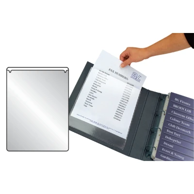 Afbeelding van Insteektas Tarifold U map 158x220mm zelfklevend PP transparant