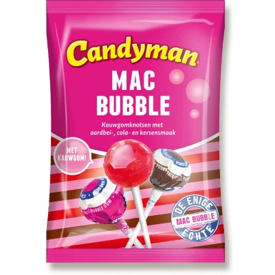 Afbeelding van Candyman Mac Bubble 12x165g
