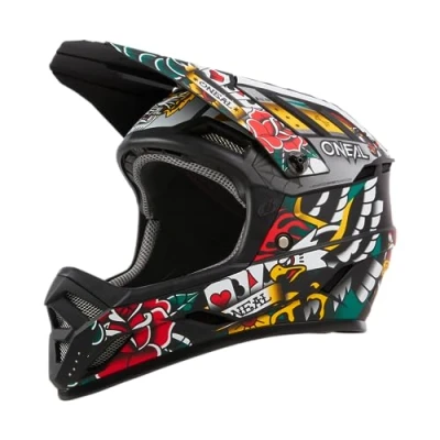 Afbeelding van Oneal Backflip Inked Multi Downhill Helm, veelkleurig, afmeting L voor man