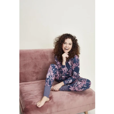 Afbeelding van Charlie Choe Pyjama Shirt Dreams Dames F41108 38 Meerkleurig Fire S