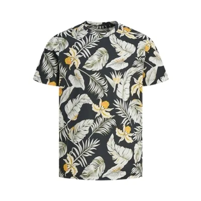 Afbeelding van JACK&amp;JONES JUNIOR JJCHILL AOP Tee SS Crew Neck JNR, zwart, 116 cm