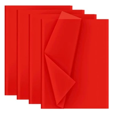 Afbeelding van Decoupage zijdepapier, 30 vellen, formaat 50 x 70 cm, rood