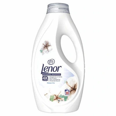 Afbeelding van Lenor Vloeibaar Wasmiddel Katoen Fris 20 Wasbeurten 900 ml