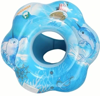 Afbeelding van EDWEKIN® baby zwemring, zwemhulp Narwal, zwemzitje voor peuters, float, vanaf 6 maanden tot 3 jaar