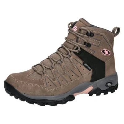 Afbeelding van Brütting Mount Pinos High Trekkinglaarzen voor dames, beige/roze, 36 EU, beige roze, EU