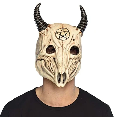 Afbeelding van Boland Latex hoofdmasker Ram schedel Volwassenen Duivel Halloween en Horror