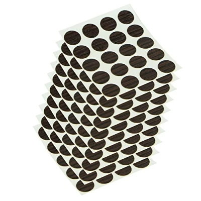 Afbeelding van EMUCA 4026483 Afdekdoppen voor schroeven, zelfklevend, wengé, Ø 13 mm, 200 stuks