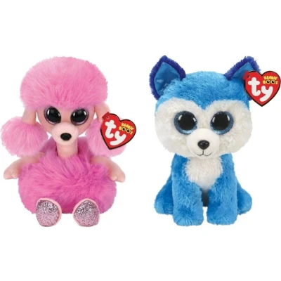 Afbeelding van Ty Knuffel Beanie Boo&quot;;s Camilla Poodle &amp; Prince Husky