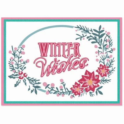Afbeelding van Sizzix Layered Stencils by Jen Long Winter Wishes #3 (4pcs) (666738)