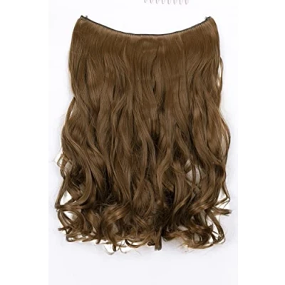 Afbeelding van CAISHA 1 Inslag Extension Met Elastische Band Haarextensies Haarstukje Golvend Bruin E112