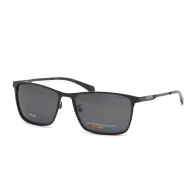 Afbeelding van Polaroid Unisex Zonnebril, Maat: 58, Matte black