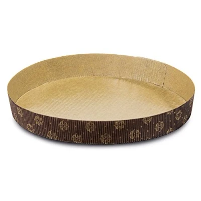 Afbeelding van Guardini 2440200 Rond pak van 3 taartvormen papier, 21 cm, bruin/veelkleurig