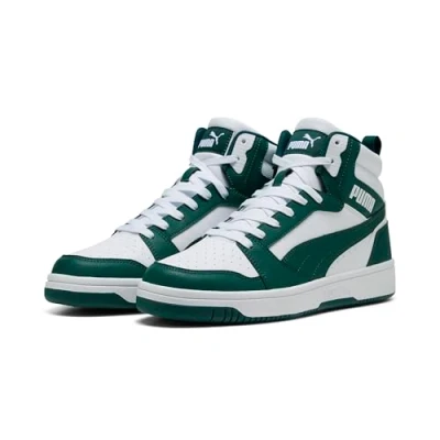 Afbeelding van Puma Unisex Rebound V6 Sneaker, wit donker mirte, 7.5 UK, Witte donkere 41 EU