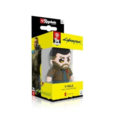 Afbeelding van CEN, Unisex, Sleutelhanger, Brelok 3D Goede buit Cyberpunk 2077 V Mannetje, Zwart, Grijs, Bruin